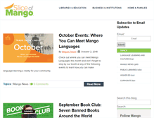 Tablet Screenshot of blog.mangolanguages.com